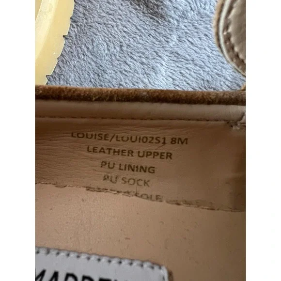 Steve Madden Louise Platform Loafers Shoes Womens 8 Beige Suede Chunky Heels - Picture 10 of 10